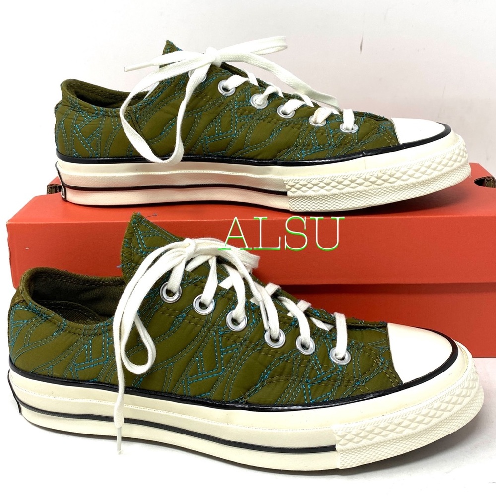 Converse Chuck 70 Low Dark Moss Green Women’s - Picture 2 of 9